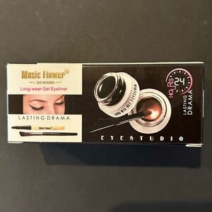 Music Flower 24H Eye Studio- Long-Wear Gel Eyeliner - Water-Proof